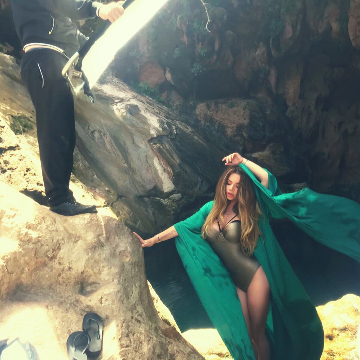 Съёмка клипа с участием Бьянки.