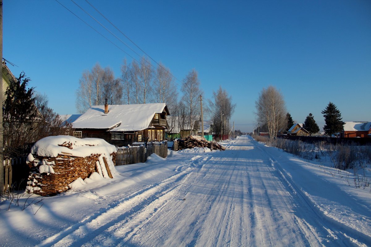 Улица в деревне фото