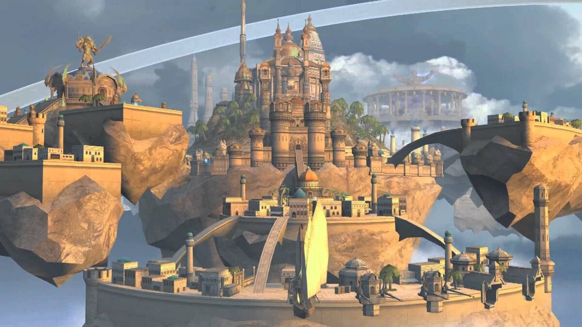 Так выглядит их прекрасный город, летающий в облаках