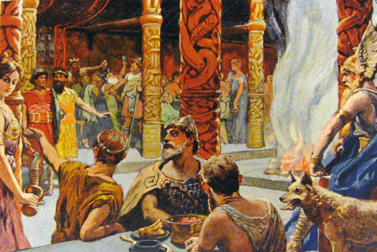 Застолье германского племени. Источник: wikipedia.org