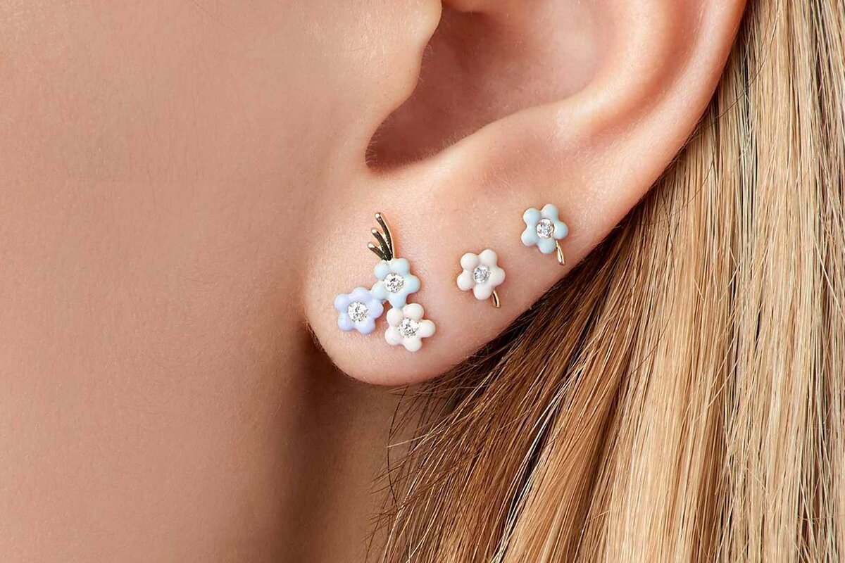 Пирсинг мочки уха