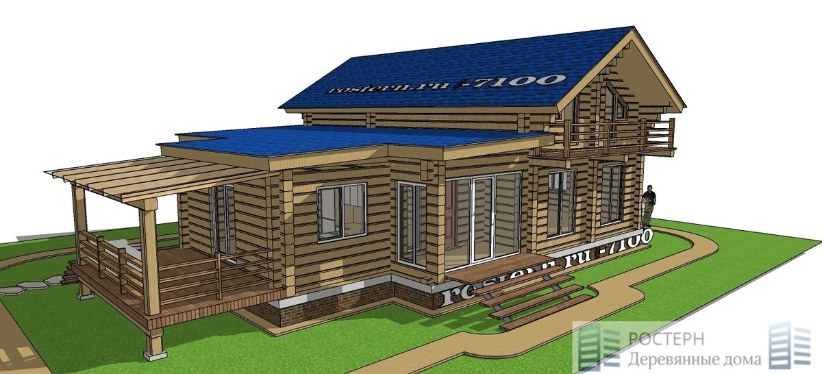 Источник фото: https://rostern.ru/catalog/derevyannyj-dom-d-7100-s-mansardoj/