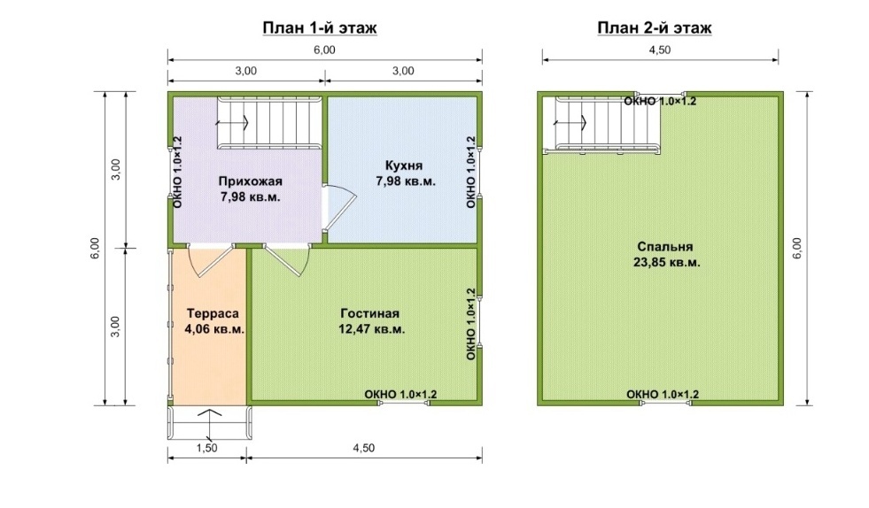 Планировки первого и второго этажей. Источник фото: vk.com/zagdomm