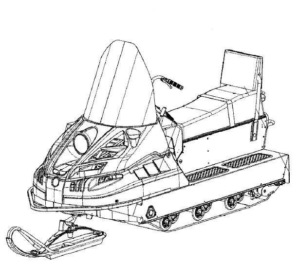 Чертеж снегохода Буран