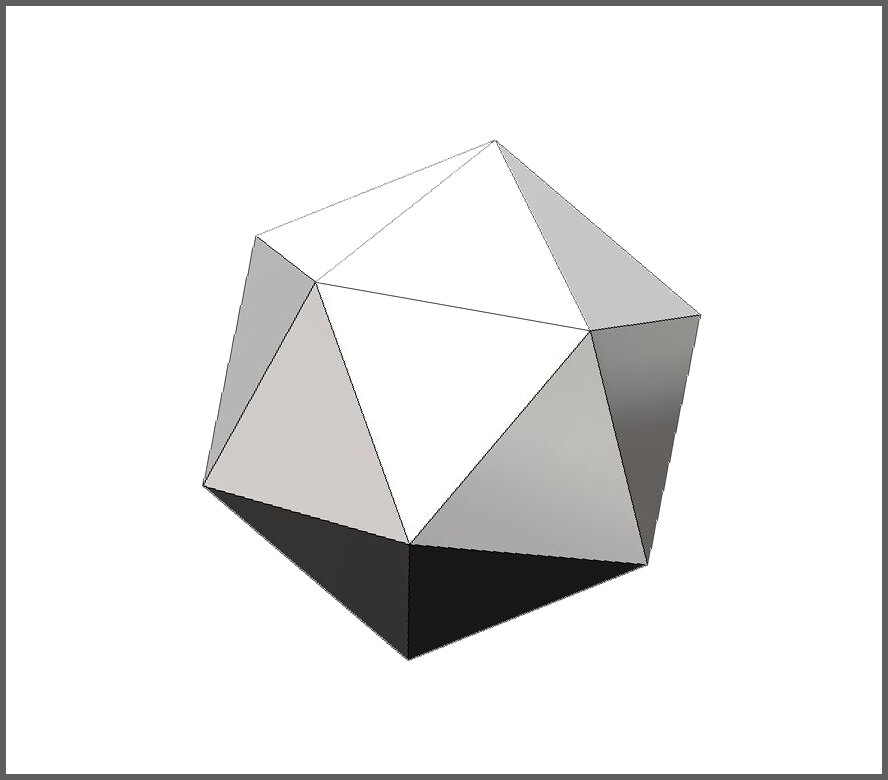 ИКОСАЭДР. Посчитайте количество ребер данного многогранника.