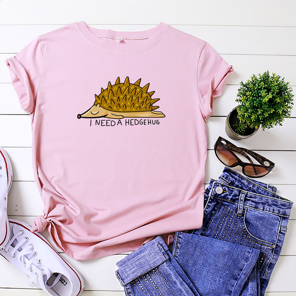 Футболка женская с ежиком