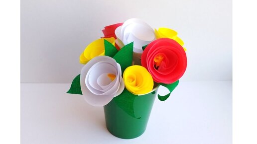 Цветы из бумаги своими руками - легко и быстро