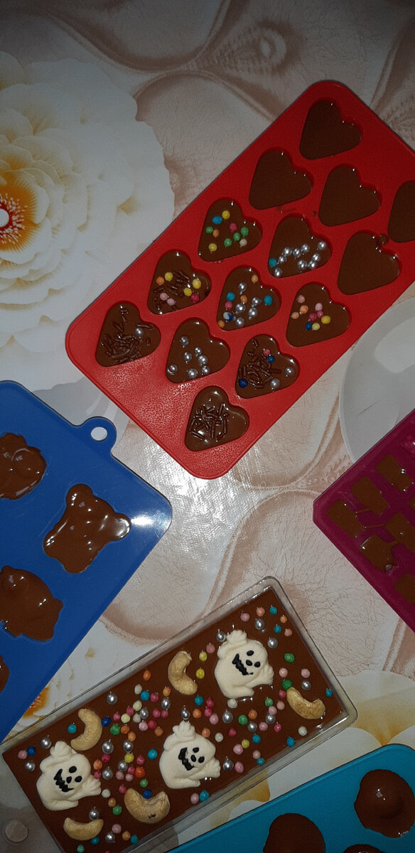 Такие шоколадки я делал на хэллоуин