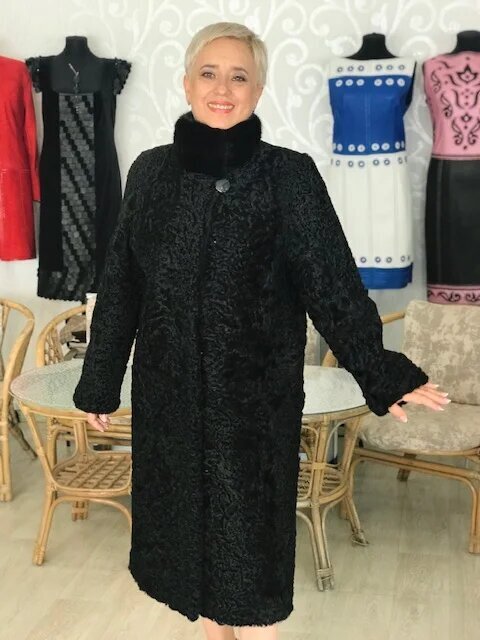 Переделка пальто из каракуля. Ателье Ирины Берзиной.