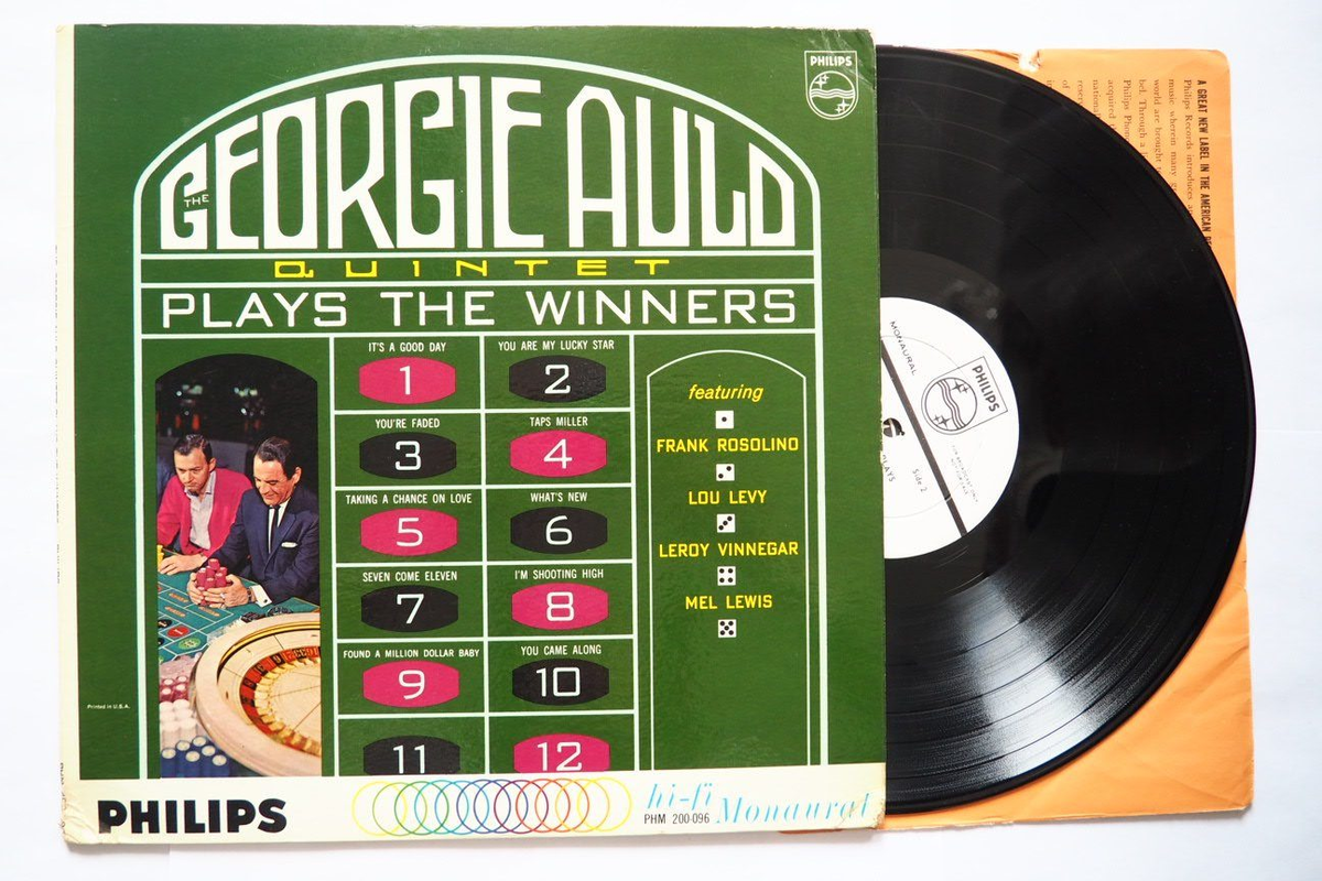Альбом квинтета Джорджи Олда 'Plays The Winners', выпущенный на Philips в 1963 году - на фотографии промо-копия