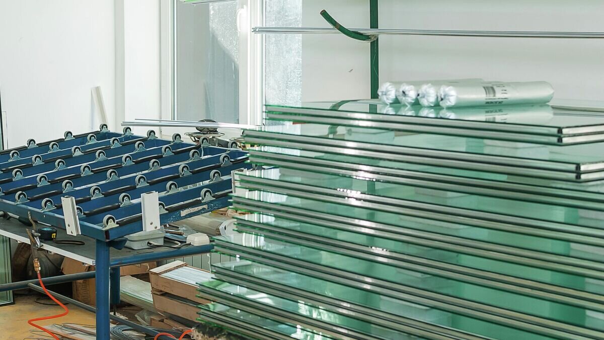    Листовое стекло на заводе© Depositphotos / alezandro