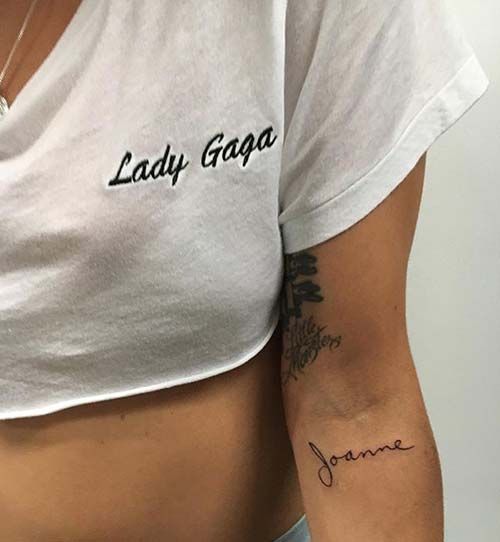 Татуировка "Joanne"