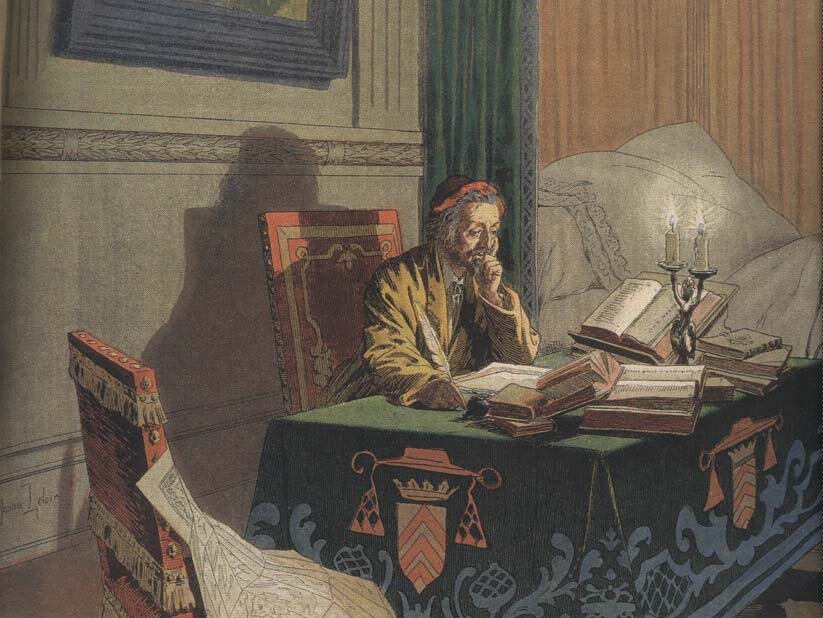 Думы кардинала. Художник Морис Лелуар