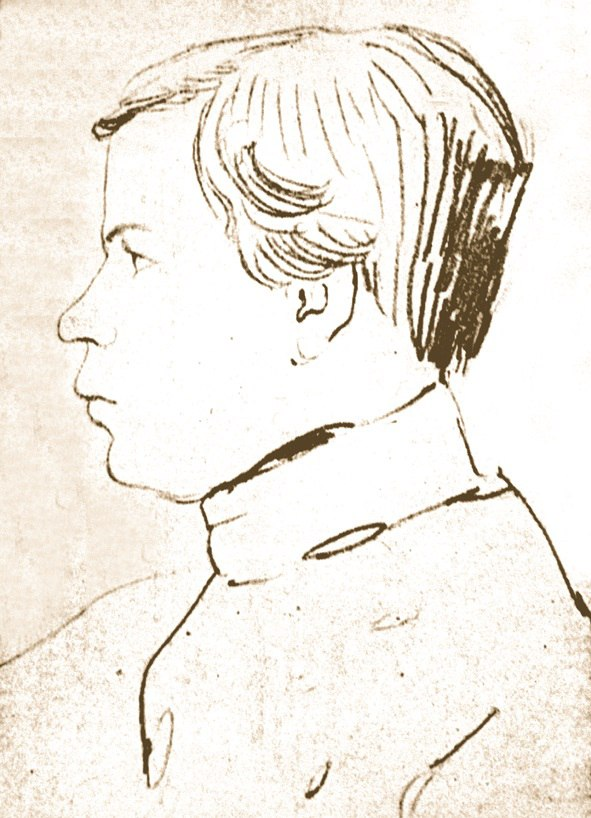Лев Толстой – студент. 1844 г.
