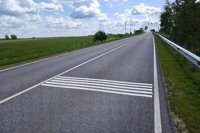    Шумовых полосы на опасных участках дорог в Подмосковье © Пресс-служба Министерства транспорта и дорожной инфраструктуры Московской области