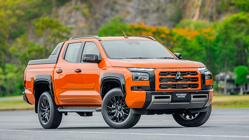 Шестое поколение пикапа Mitsubishi L200 получило более брутальный дизайн 
