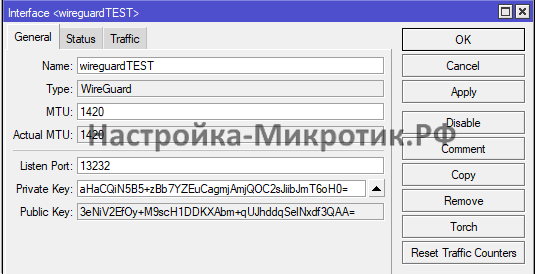 Нам нужен Public Key, копируем его на Android/iOS
Private Key забудьте, он нигде в настройках не учувствует
