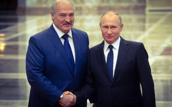 Александр Лукашенко и Владимир Путин 