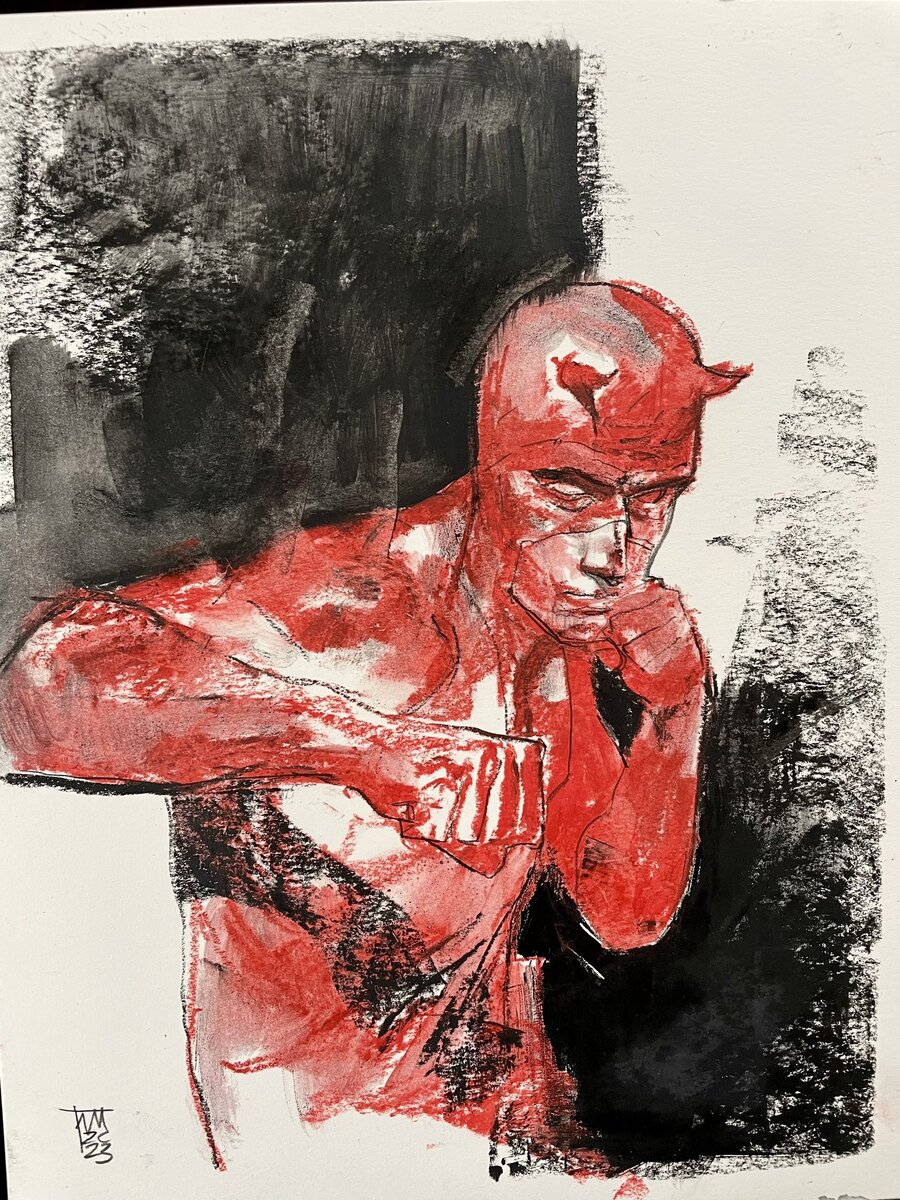 А вот пастельный Сорвиголова от Алекса Малеева