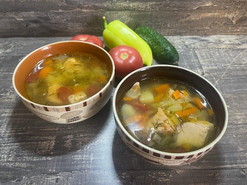 Фото автора.Готовим летний рыбный суп-уху.