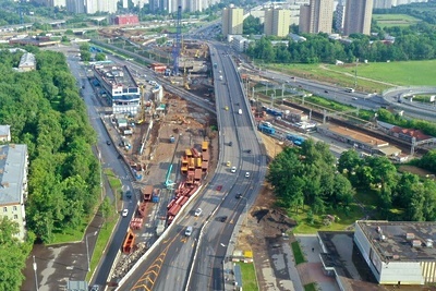    Дмитровский путепровод © Департамент строительства Москвы