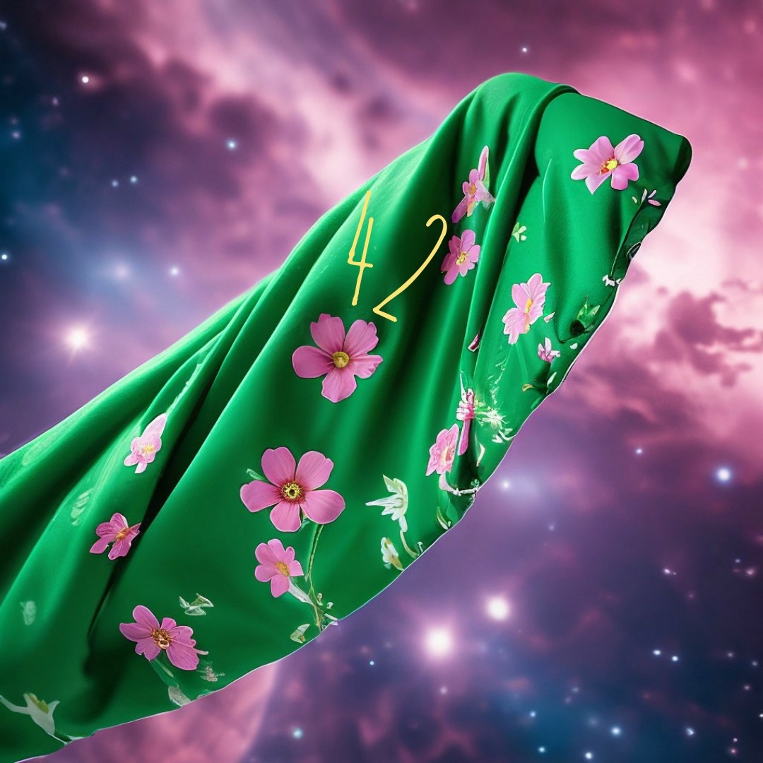 То самое универсальное полотенце. Еще на нем вышито 42. 