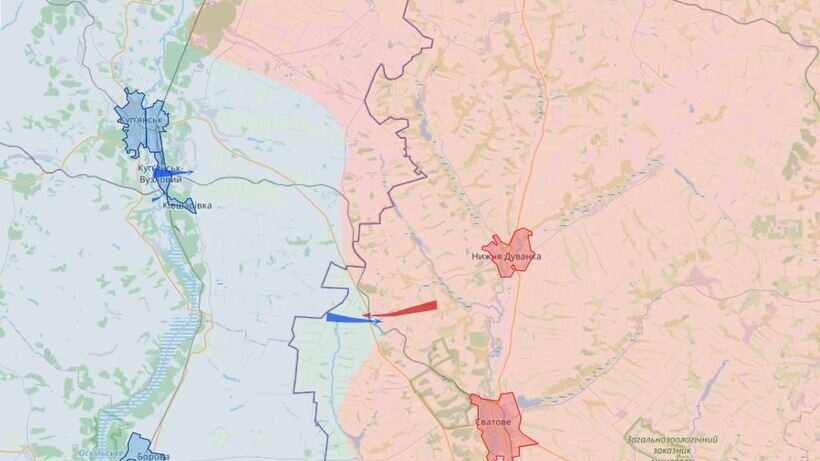    Наступление на Купянск ©Telegram-канал «Военкоры русской весны»