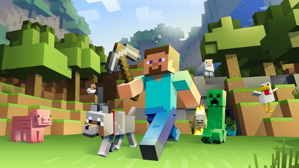    Интерфейс популярной игры Minecraft
