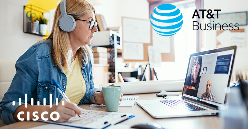 AT&T Cloud Voice с Webex Go отвечает за безопасность и переадресацию звонков.