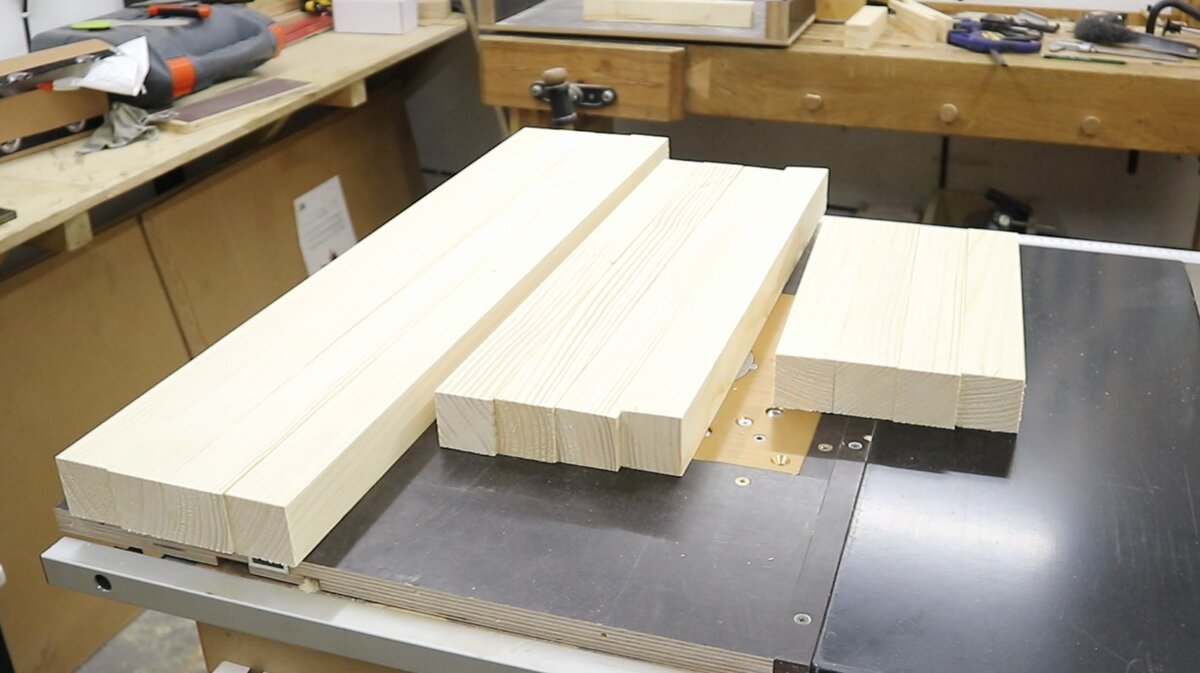 Заготовки для тумбы из хвойных пород древесины