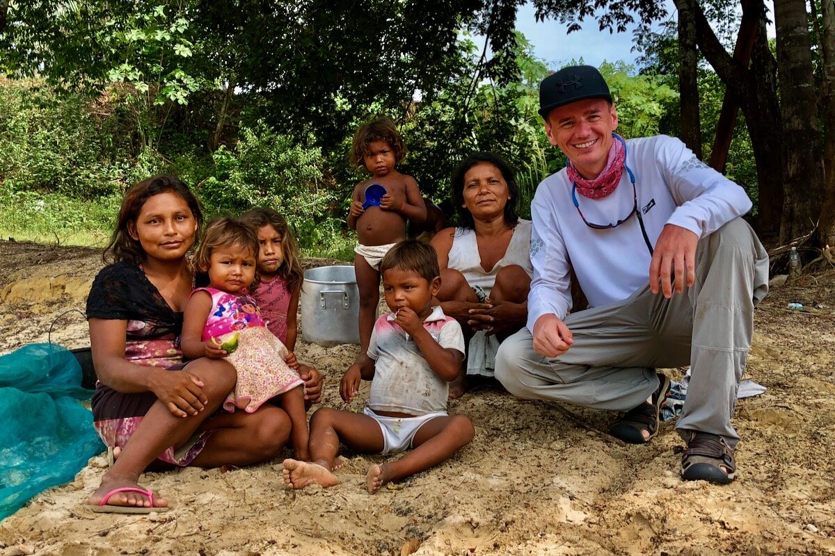 В гостях у местных индейцев.