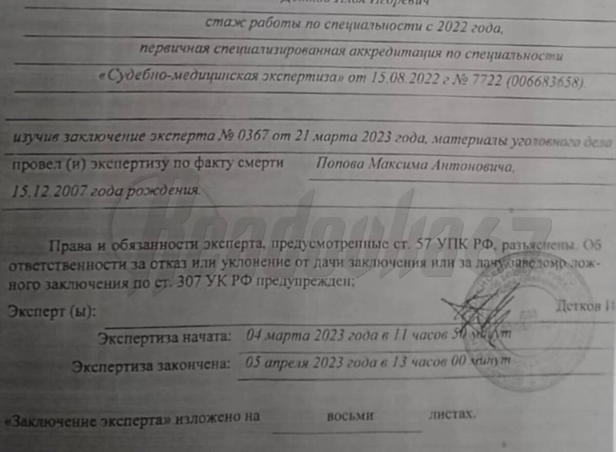 Тело Михновского подростка эксгумировали и отправили на экспертизу в  Воронежскую область | Readovka67.ru | Дзен