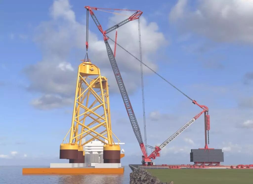 Кольцевой кран SK 350 грузоподъемностью 5000 тонн