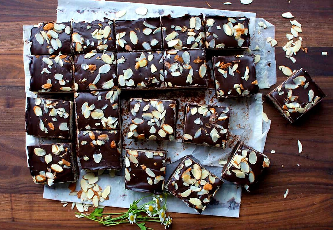 Пирожные брауни с кокосовой помадкой: изысканный десерт с шоколадным ганашем