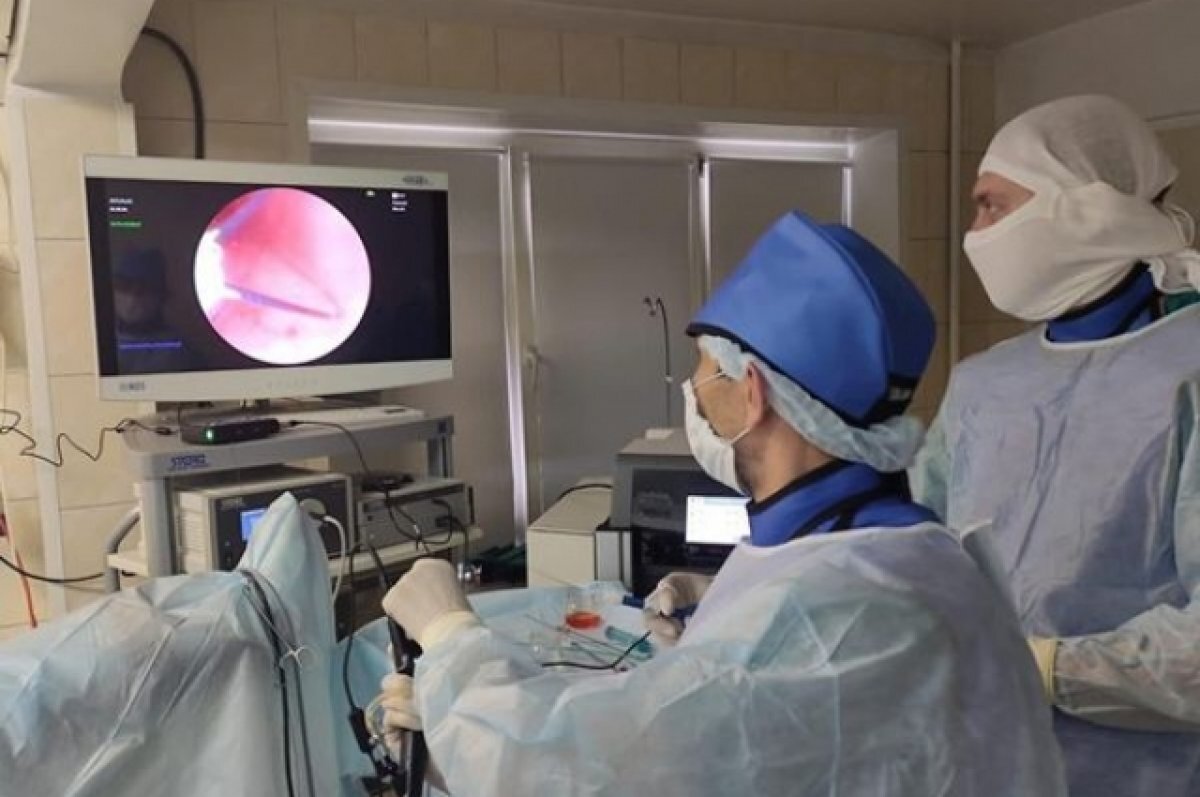    В Красноярске впервые применили новый метод удаления камней из почек