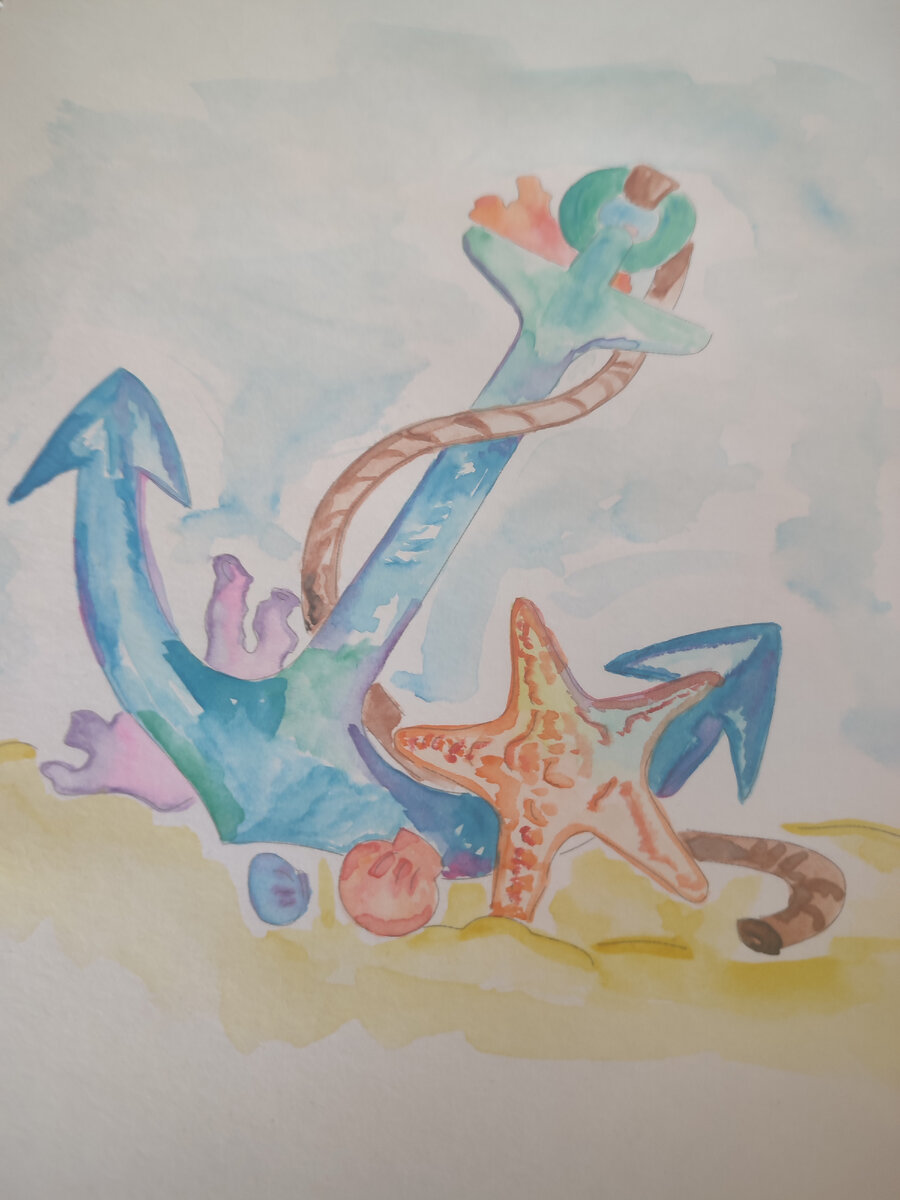 Весёлый якорь. Иллюстрация автора.