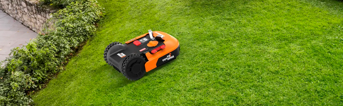 Робот самостоятельно косит траву, а вы занимаетесь своими делами 