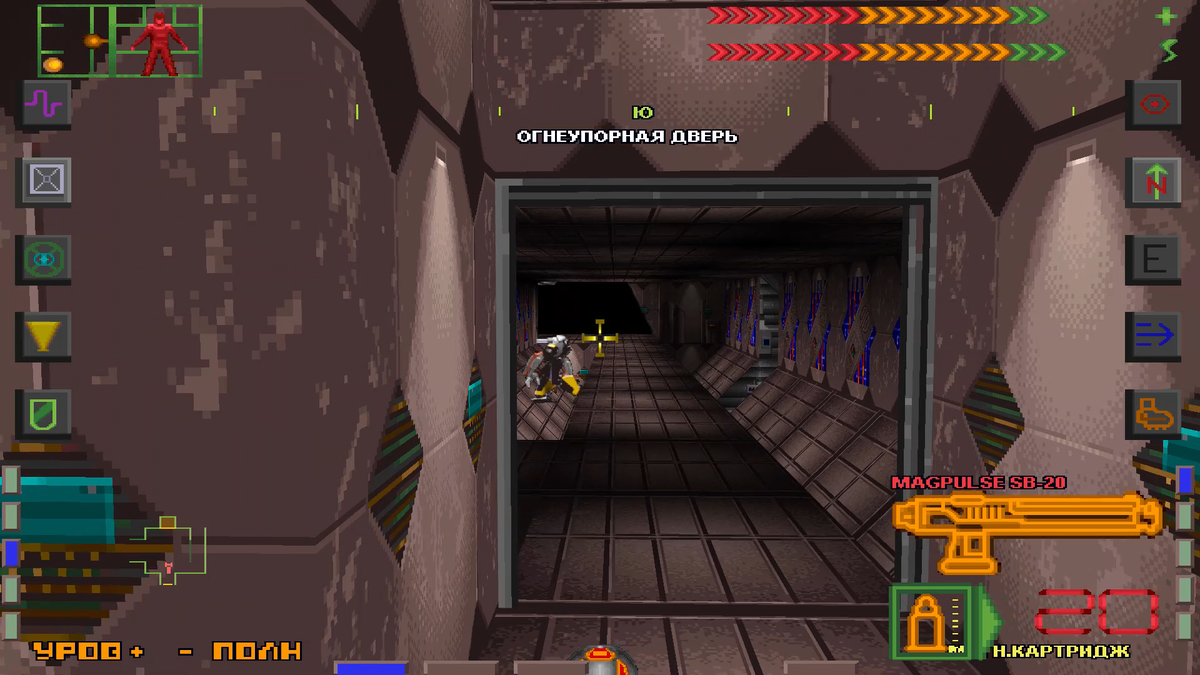 За дверью напротив лифта