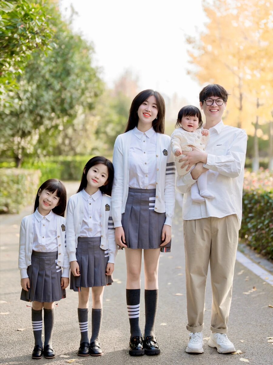 Современная китайская семья 