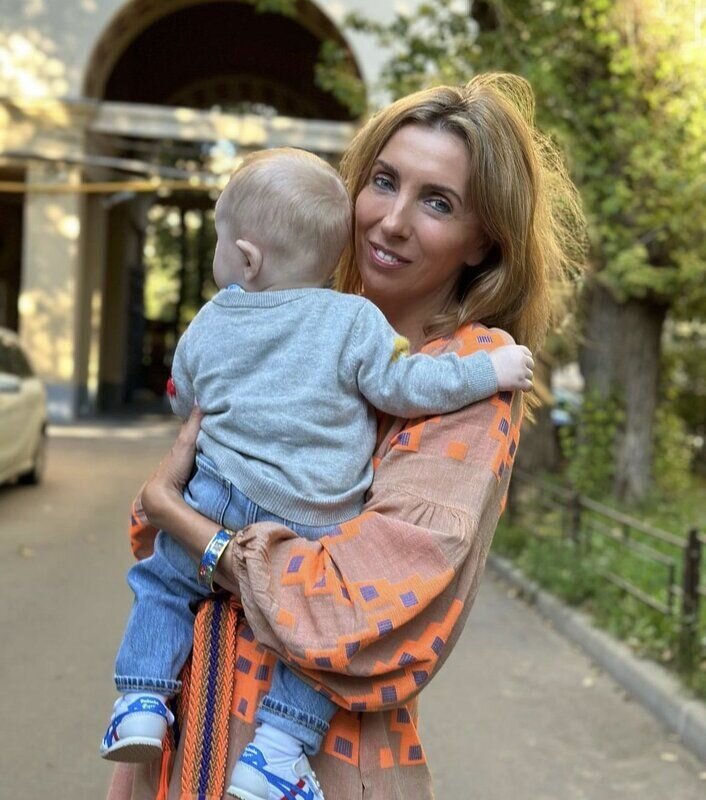 Светлана Бондарчук с сыном Петром