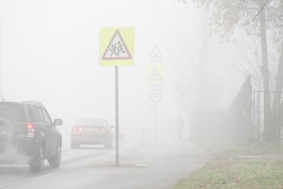    Густой туман в Москве ©Пелагия Тихонова РИАМО