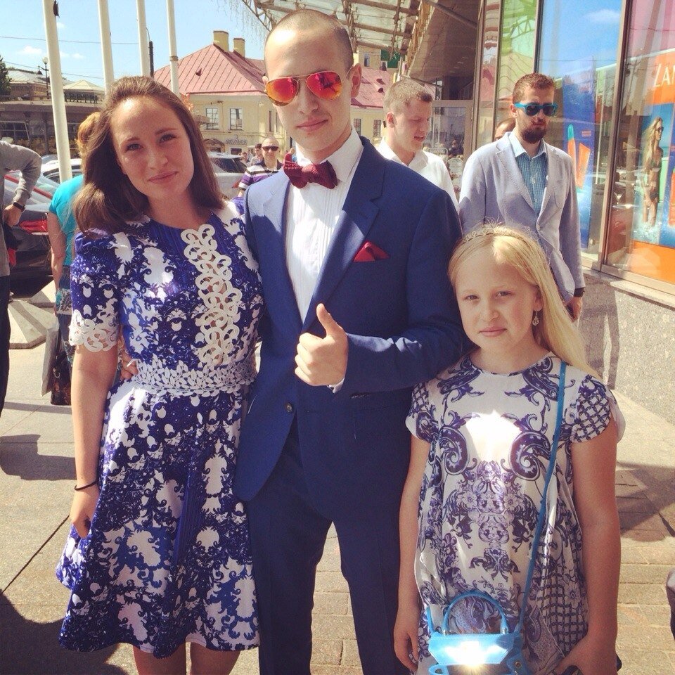Слева на право: Полина Пригожина, Павел Пригожин и Вероника Пригожина.