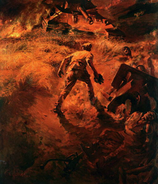 Петр Кривоногов. «Поединок (Курская дуга)», 1964 год, Центральный музей Вооруженных сил РФ, Москва © РИА Новости