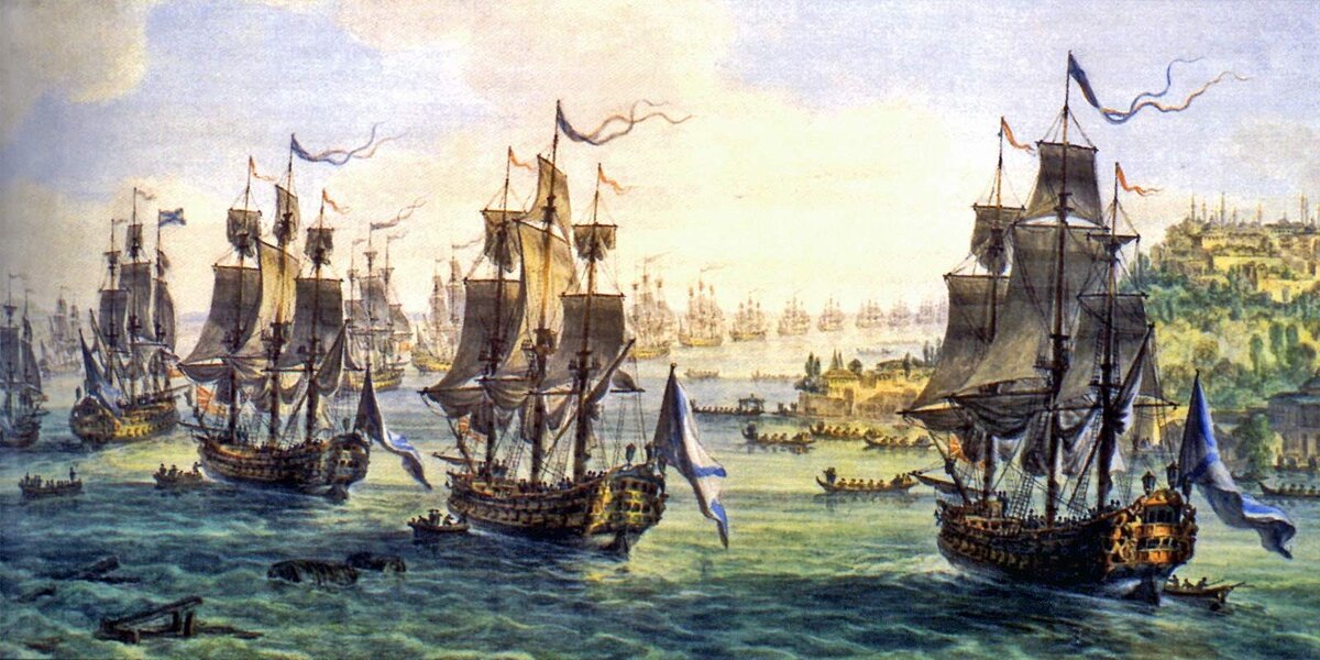 Эскадра Ушакова на Корфу