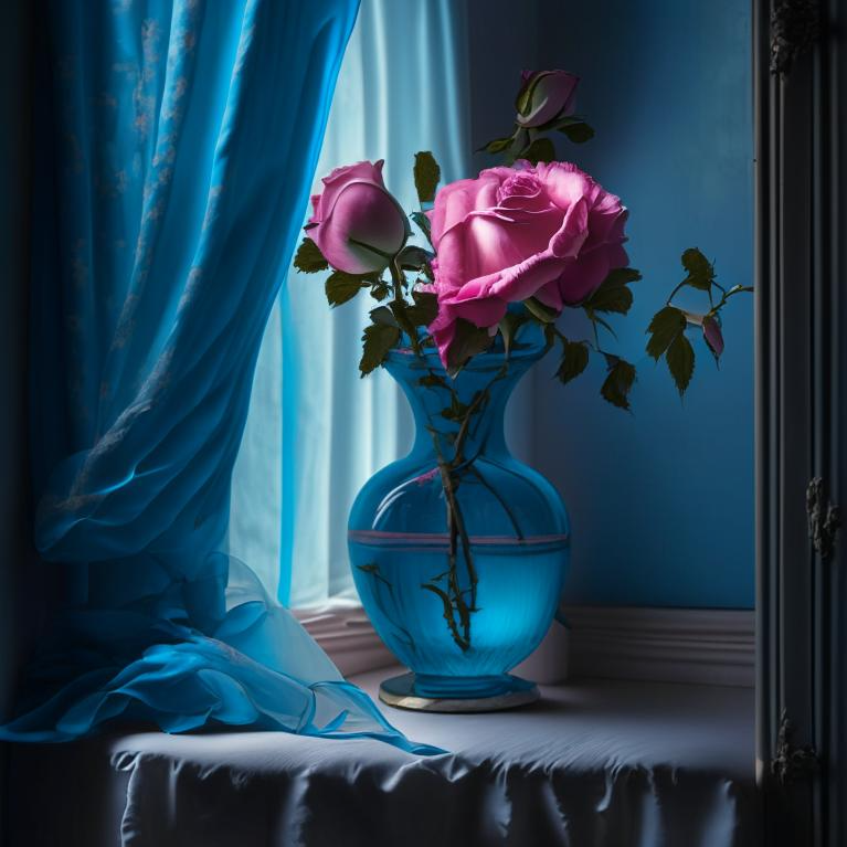 Нейросеть рисует розы