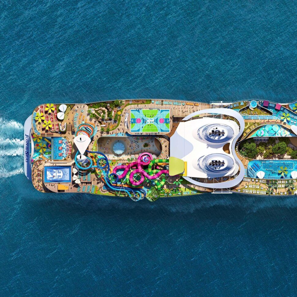 Icon of the sea билеты. Icon of the Seas. Royal Caribbean New icon of Sea.