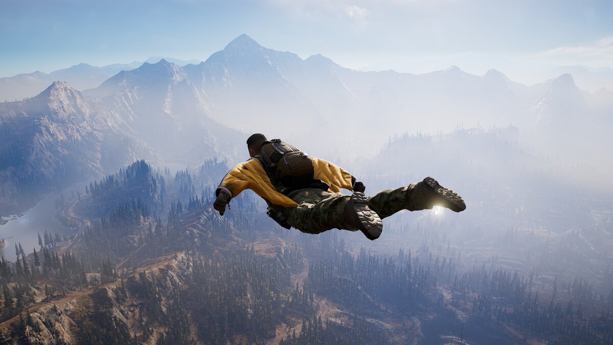 Костюм-крыло. 350 км/ч. В кармане завибрировал телефон... Чуть позже отвечу. Если парашют не подведет ) 