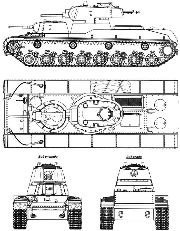                                                            Чертеж танка СМК (www.topwar.ru)