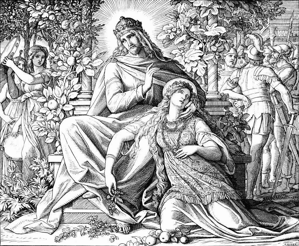 Юлиус Шнорр фон Каролсфельд. Царь Соломон и Суламифь. Изображение из открытых источников