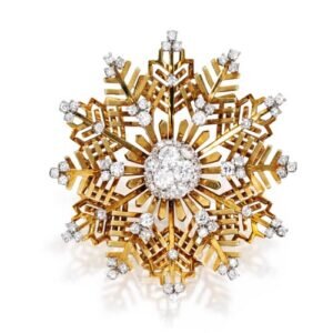 Брошь Van Cleef & Arpels Diamond Snowflake, 1945 год.